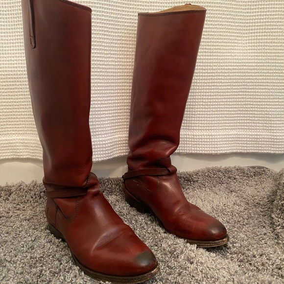 Frye Red boots size 7 - Picture 1 of 4